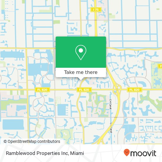 Mapa de Ramblewood Properties Inc