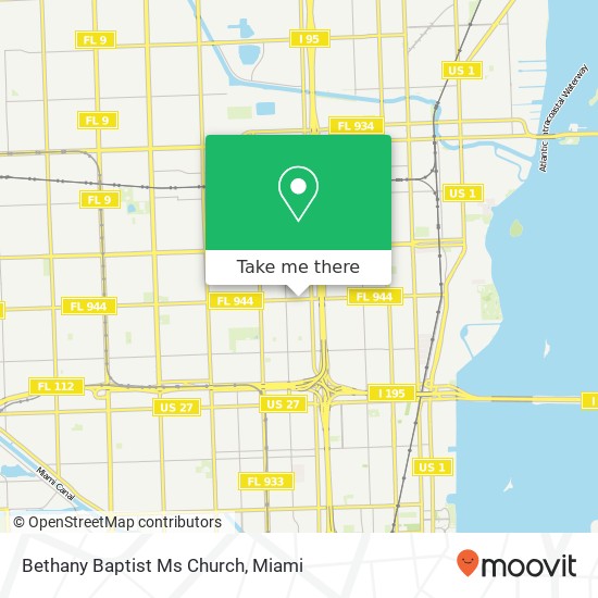 Bethany Baptist Ms Church map