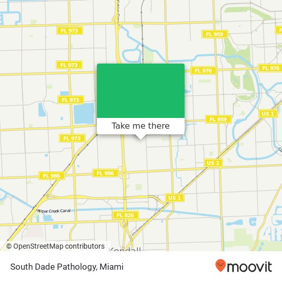 Mapa de South Dade Pathology