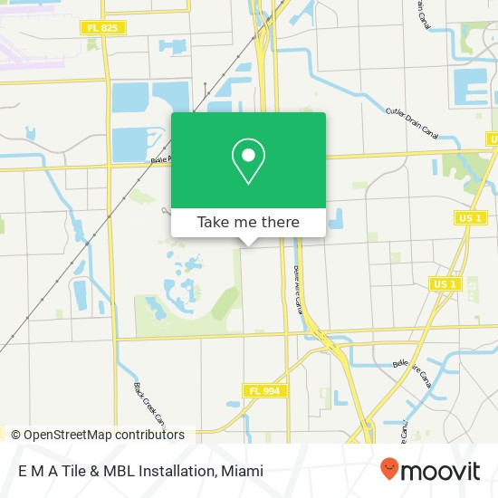 Mapa de E M A Tile & MBL Installation