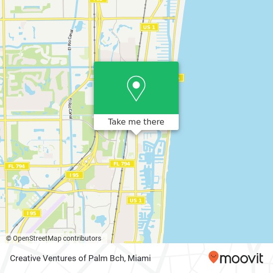 Mapa de Creative Ventures of Palm Bch