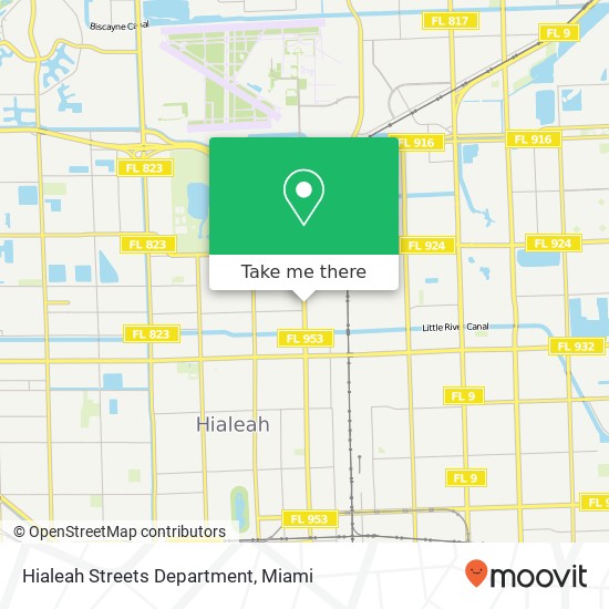 Mapa de Hialeah Streets Department