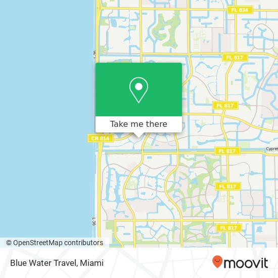 Blue Water Travel map