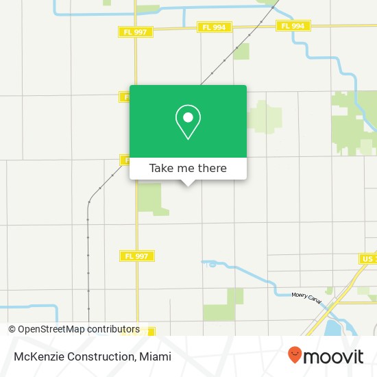 McKenzie Construction map