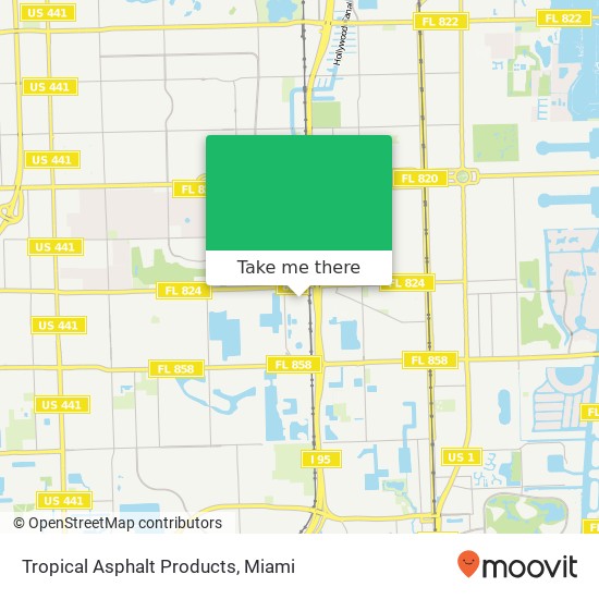 Tropical Asphalt Products map