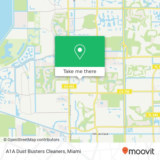 A1A Dust Busters Cleaners map