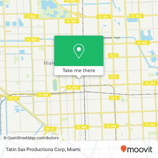 Mapa de Tatin Sax Productions Corp