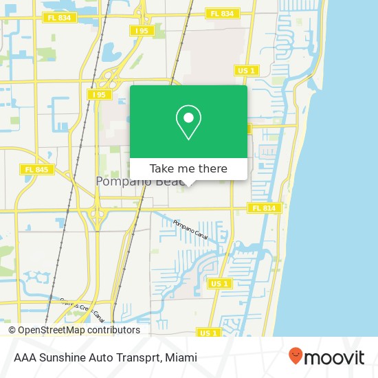 AAA Sunshine Auto Transprt map