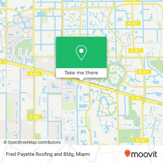 Fred Payette Roofing and Bldg map
