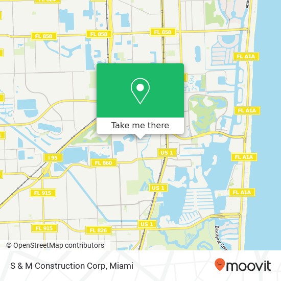 S & M Construction Corp map