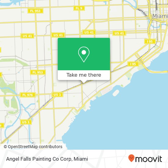 Mapa de Angel Falls Painting Co Corp