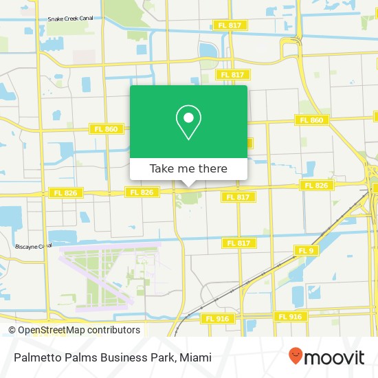 Palmetto Palms Business Park map