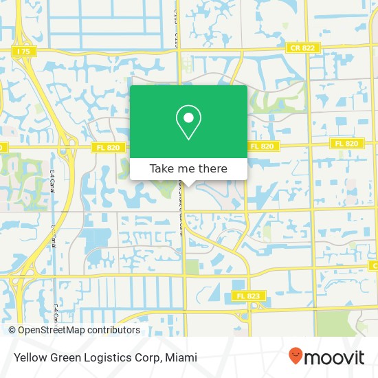 Mapa de Yellow Green Logistics Corp
