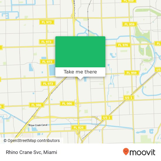 Mapa de Rhino Crane Svc