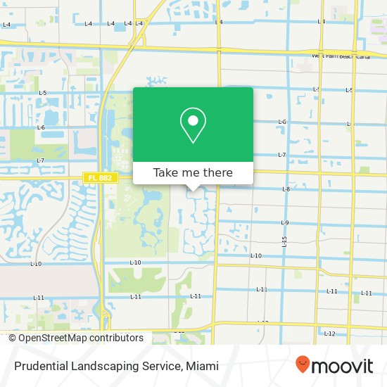 Prudential Landscaping Service map