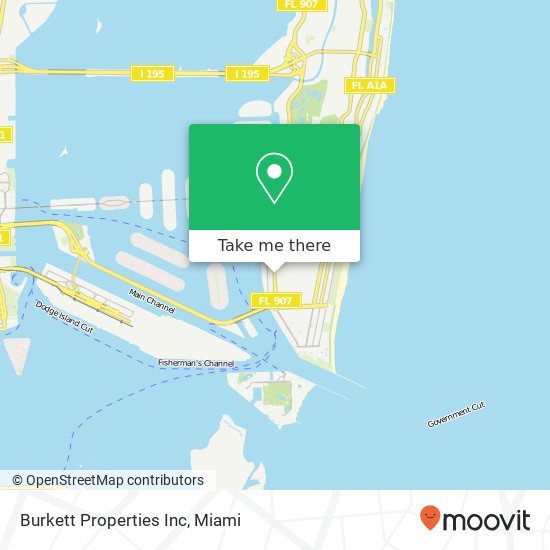 Mapa de Burkett Properties Inc