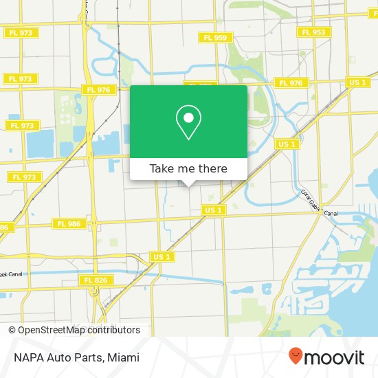 Mapa de NAPA Auto Parts