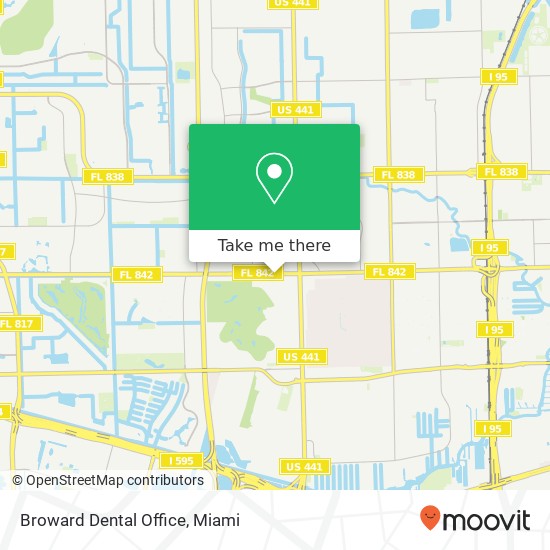 Mapa de Broward Dental Office