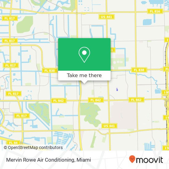 Mervin Rowe Air Conditioning map