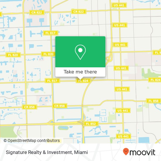 Signature Realty & Investment map