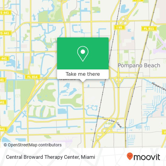 Central Broward Therapy Center map