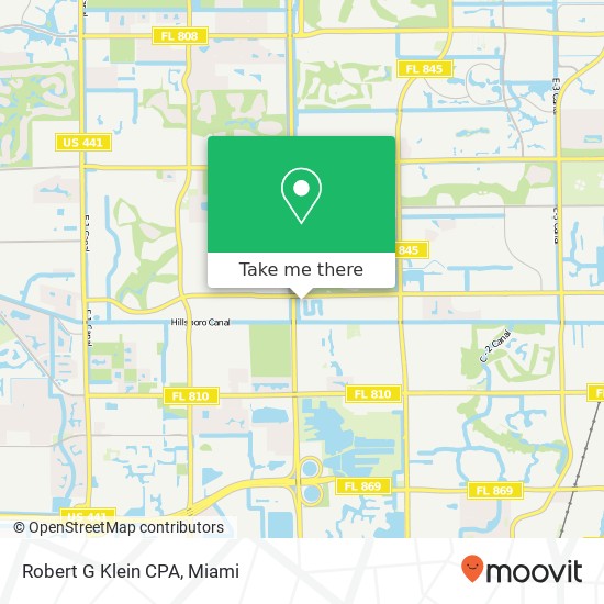 Robert G Klein CPA map