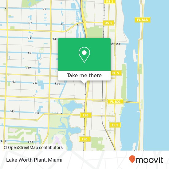 Mapa de Lake Worth Plant