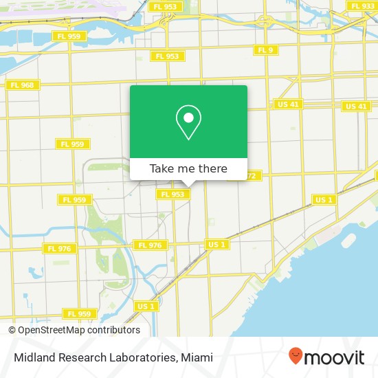 Midland Research Laboratories map