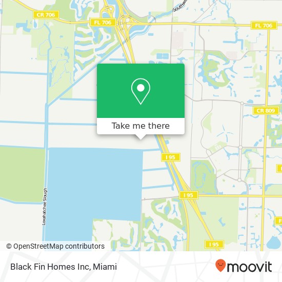 Mapa de Black Fin Homes Inc