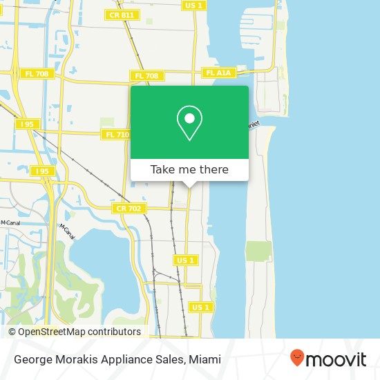 George Morakis Appliance Sales map