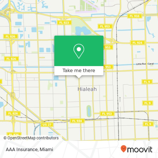 Mapa de AAA Insurance