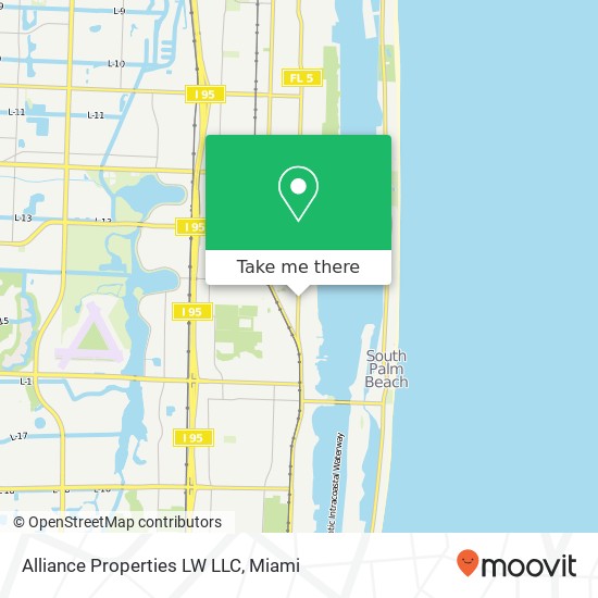 Mapa de Alliance Properties LW LLC