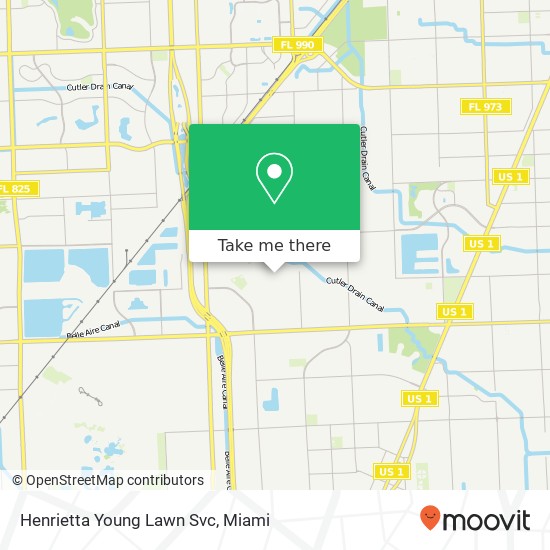 Mapa de Henrietta Young Lawn Svc