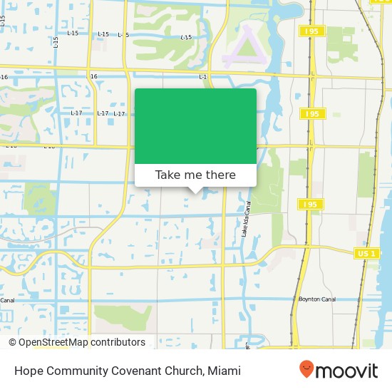 Mapa de Hope Community Covenant Church