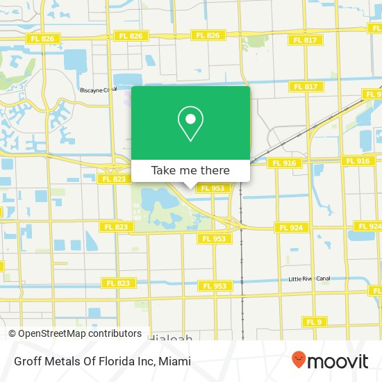 Groff Metals Of Florida Inc map