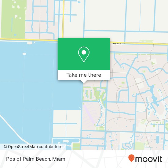 Pos of Palm Beach map