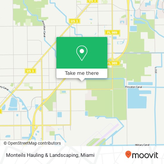 Monteils Hauling & Landscaping map