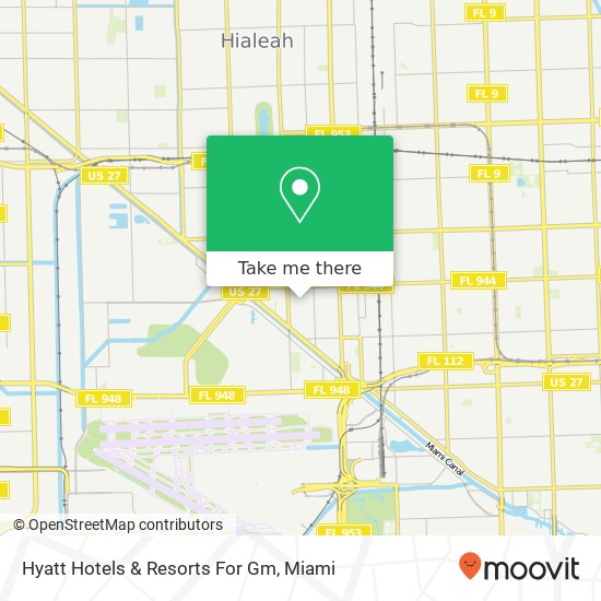 Mapa de Hyatt Hotels & Resorts For Gm