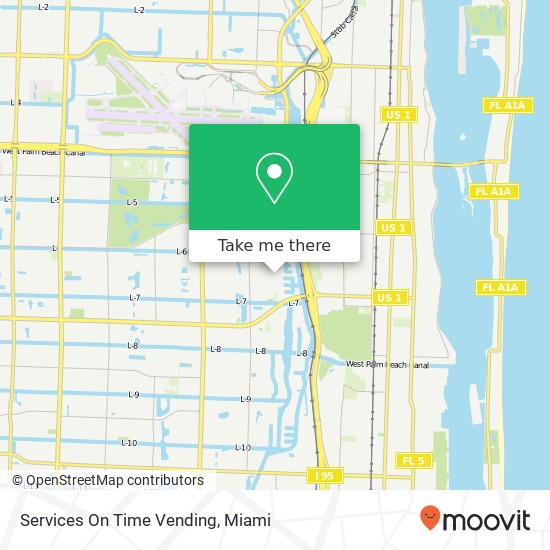 Services On Time Vending map