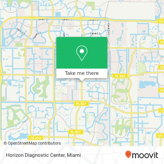 Mapa de Horizon Diagnostic Center