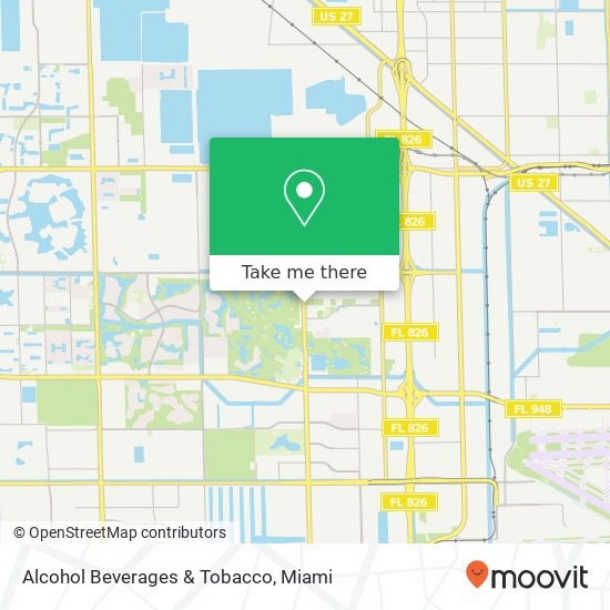 Mapa de Alcohol Beverages & Tobacco