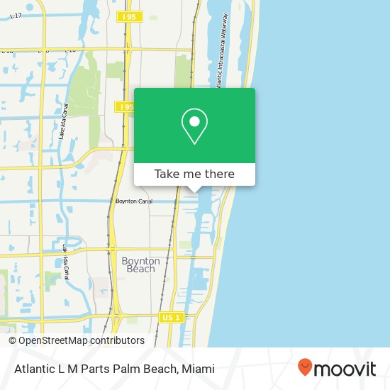 Mapa de Atlantic L M Parts Palm Beach