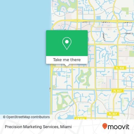 Mapa de Precision Marketing Services