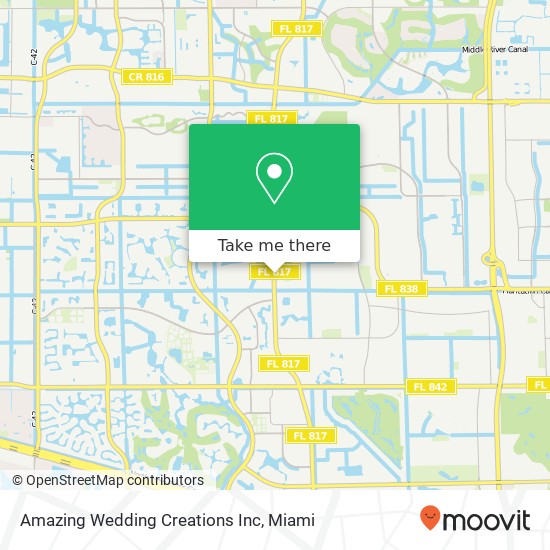 Amazing Wedding Creations Inc map