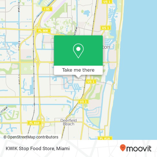 Mapa de KWIK Stop Food Store