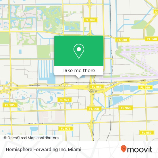 Mapa de Hemisphere Forwarding Inc