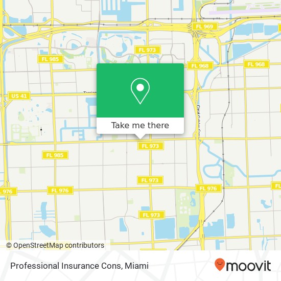 Professional Insurance Cons map