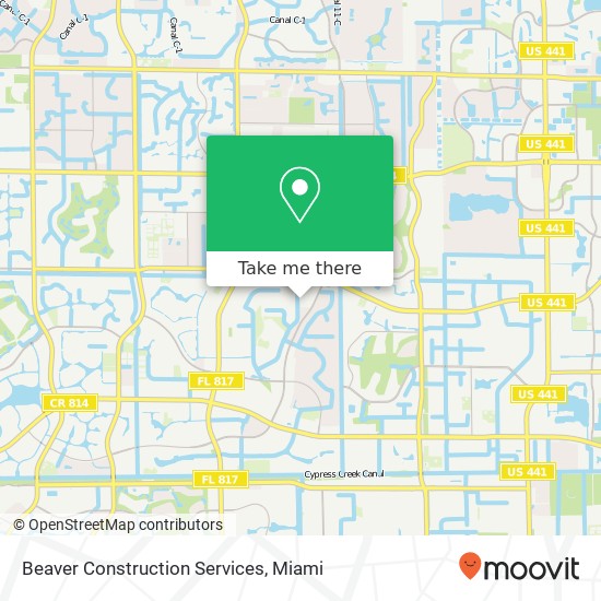 Beaver Construction Services map