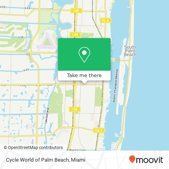 Mapa de Cycle World of Palm Beach