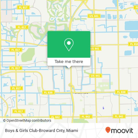 Mapa de Boys & Girls Club-Broward Cnty